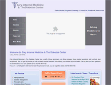 Tablet Screenshot of caryinternalmedicine.com